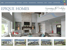 Tablet Screenshot of epiquehomes.com